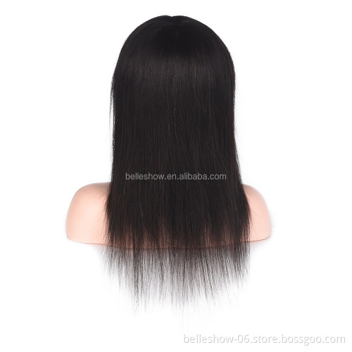 Hot sell wholesale 100% human hair natural  cuticle aligned human hair wig model cheap nature color  wig modle